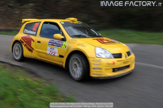 2008-04-19 Rally 1000 Miglia 0333 Torlasco-Brega - Renault Clio S1600